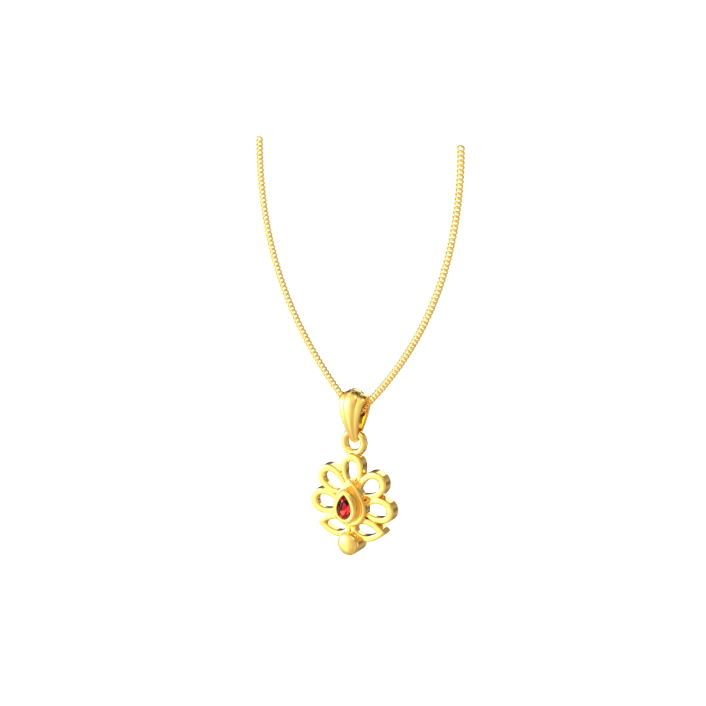 Creative gold pendant featuring an artistic flower design, showcasing unique craftsmanship