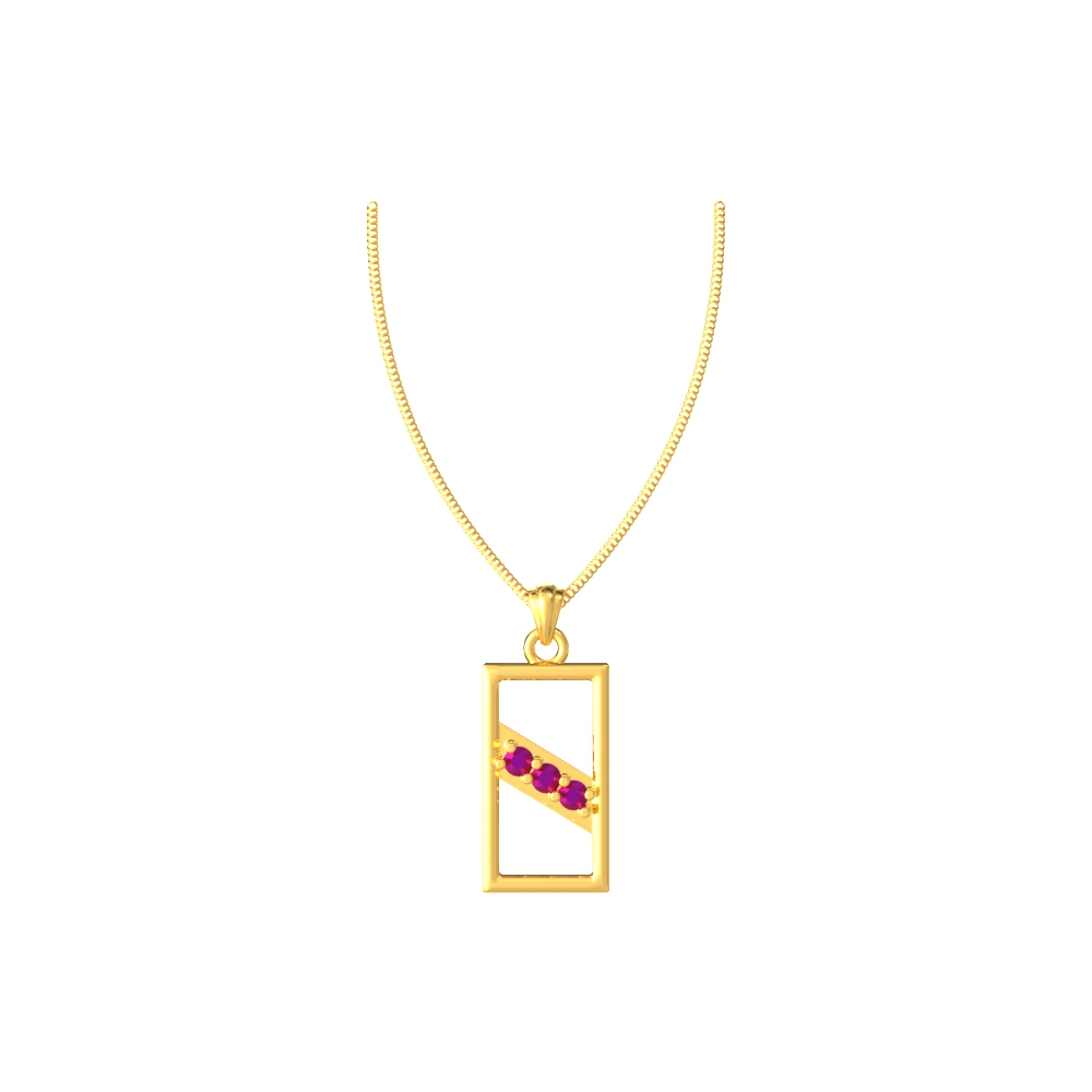 Unique square pendant designed for men, offering a distinctive and eye-catching accessory