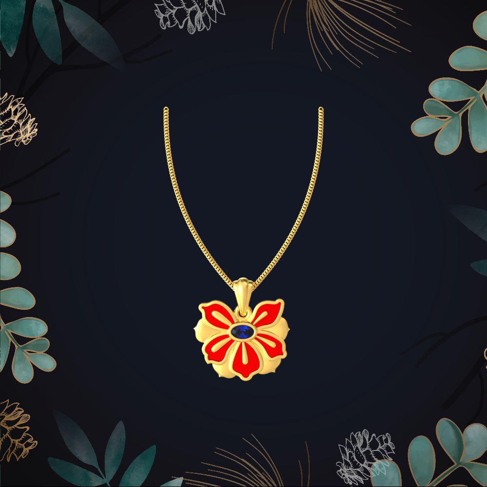 Elegant Floral Pendant