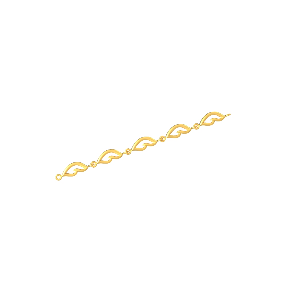 Elegant gold bracelet with intricate pattern design, perfect for adding a sophisticated touch