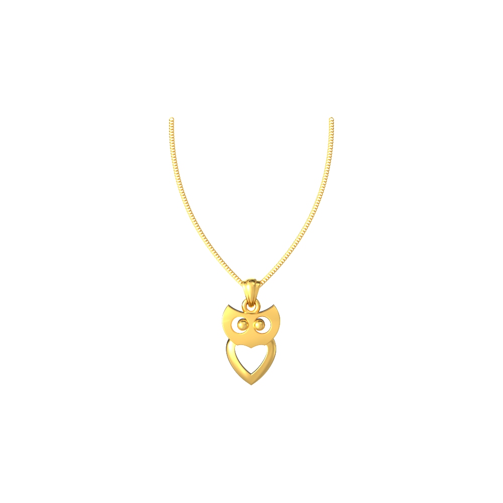 Intricately designed gold mystic owl pendant charm symbolizing wisdom and mystery