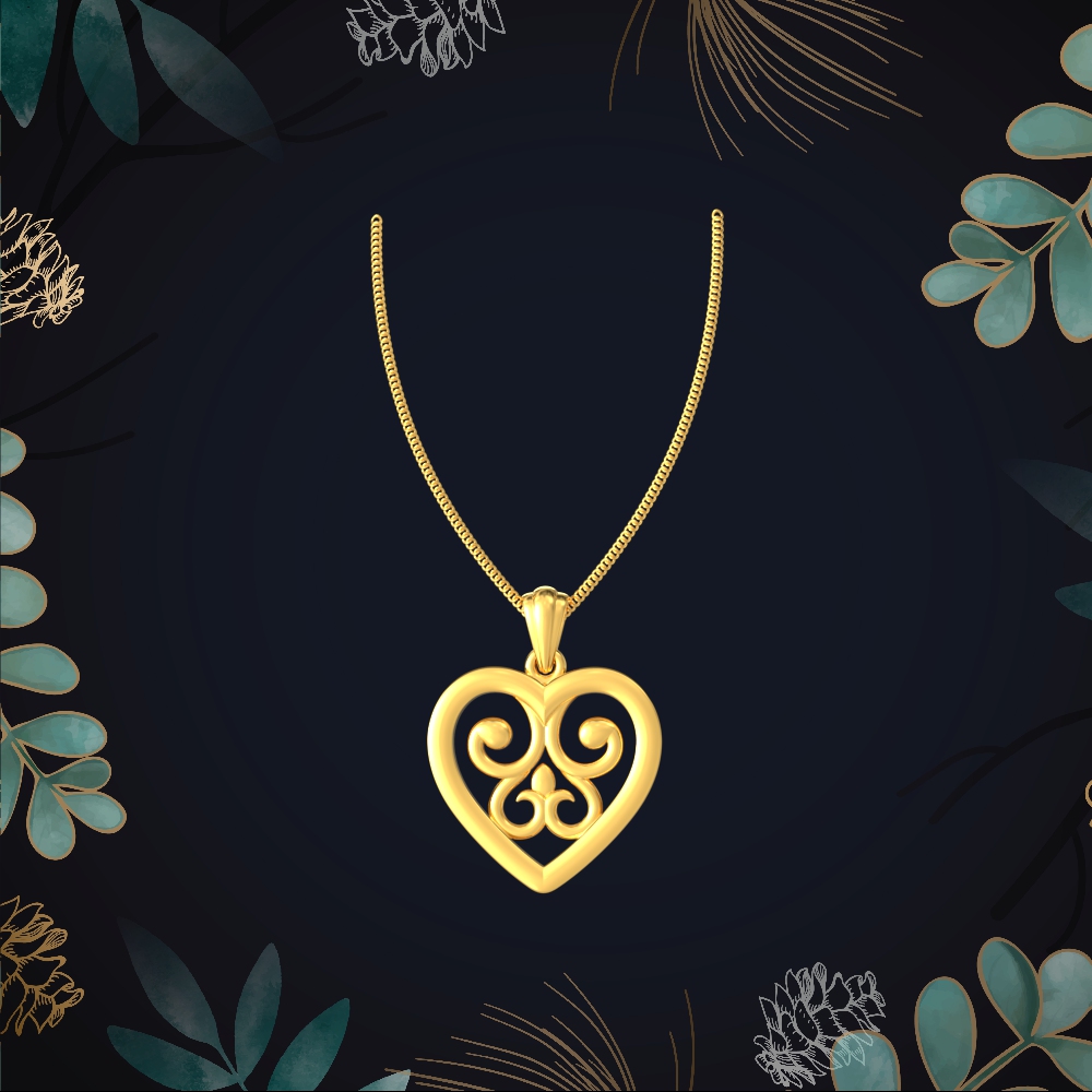 Dainty Gold Heart Pendant