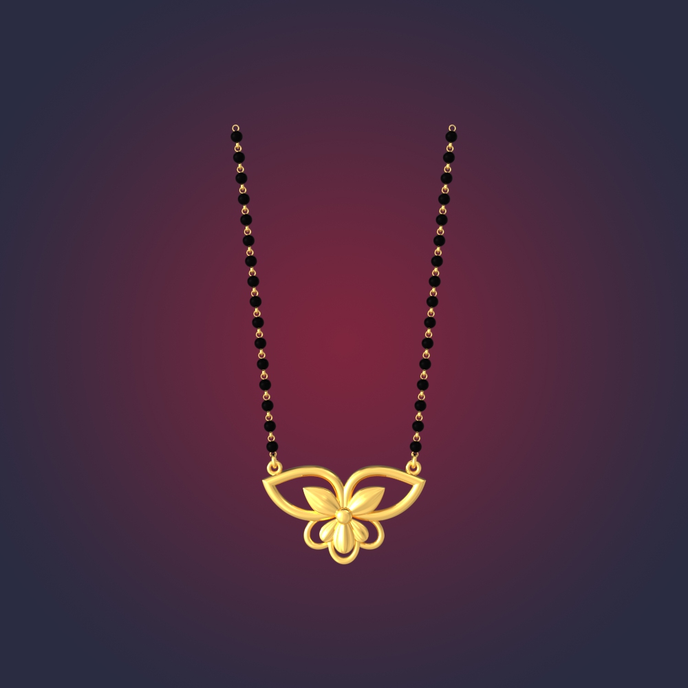 Delicate Flower Gold Mangalsutra