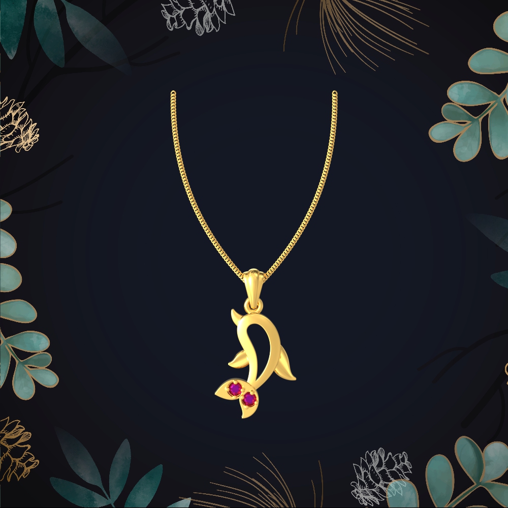 Gold Dolphin Pendant