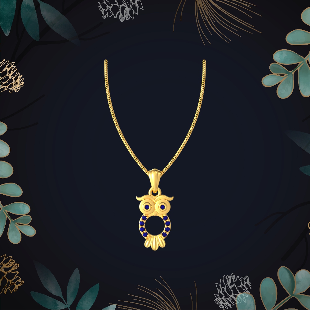 Mystic Owl Gold Pendant