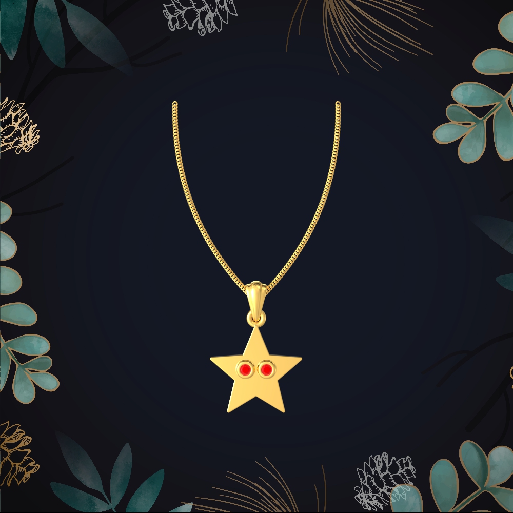 Radiant Gold Star Pendant