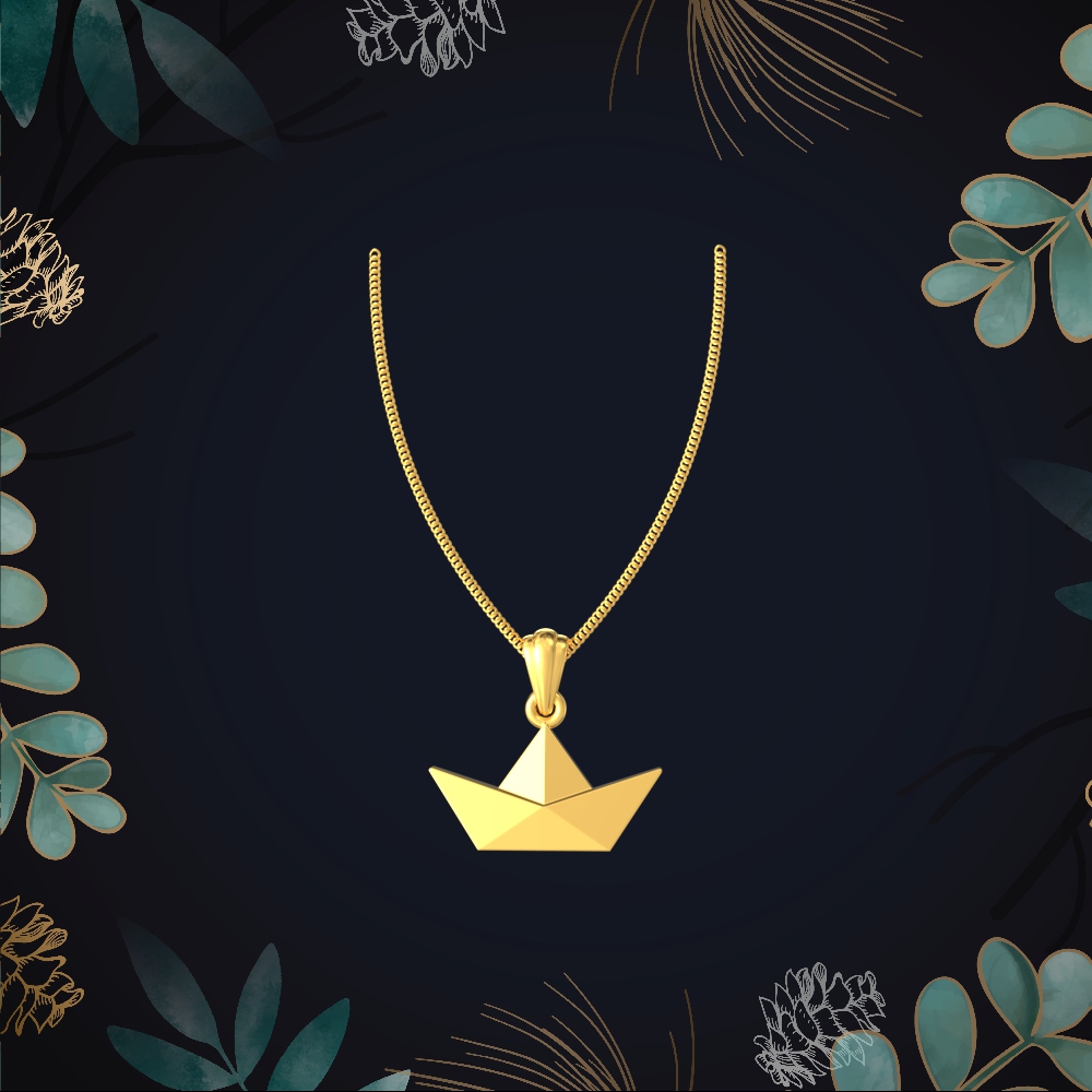 Sailboat Gold Pendant