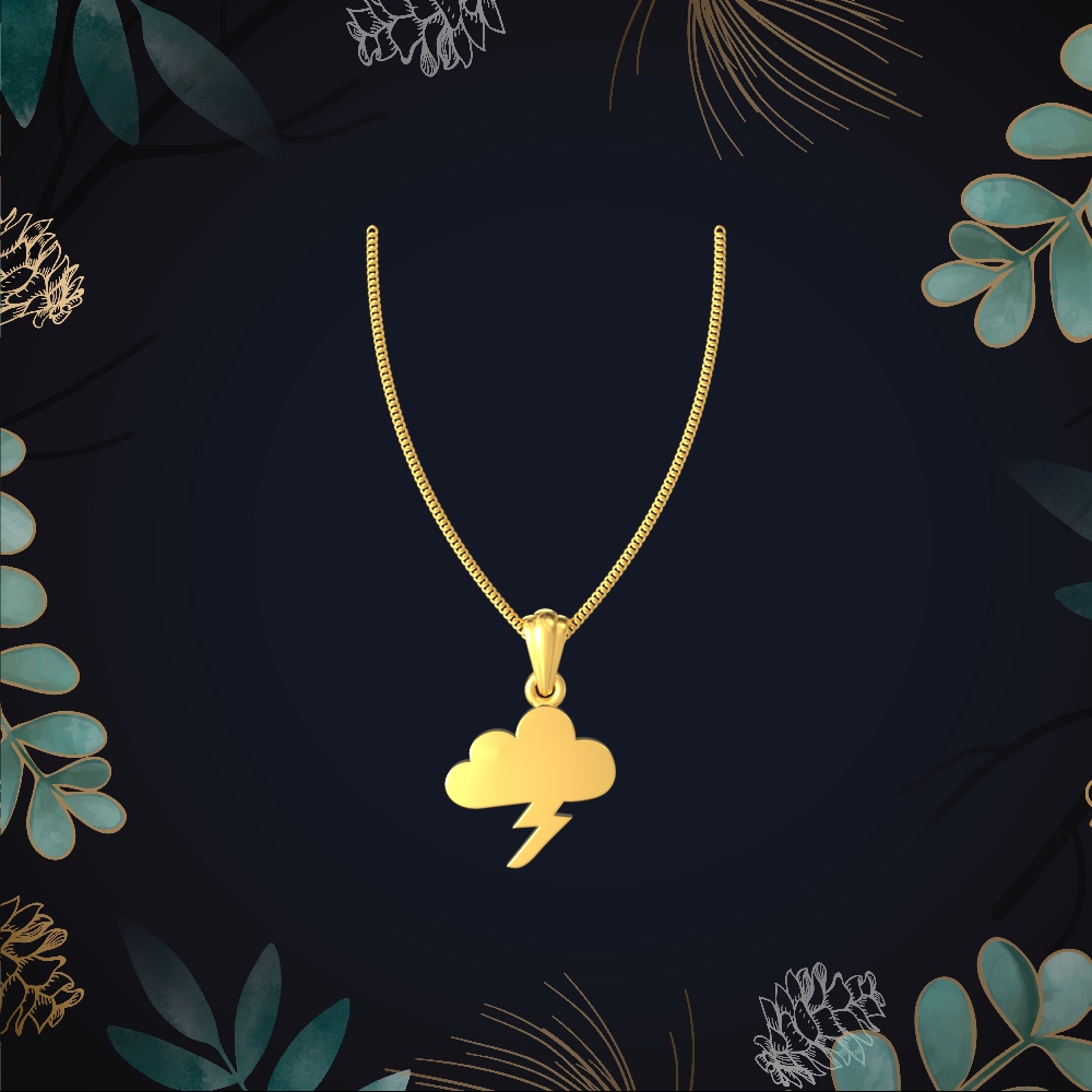 Stromy Cloud Gold Pendant