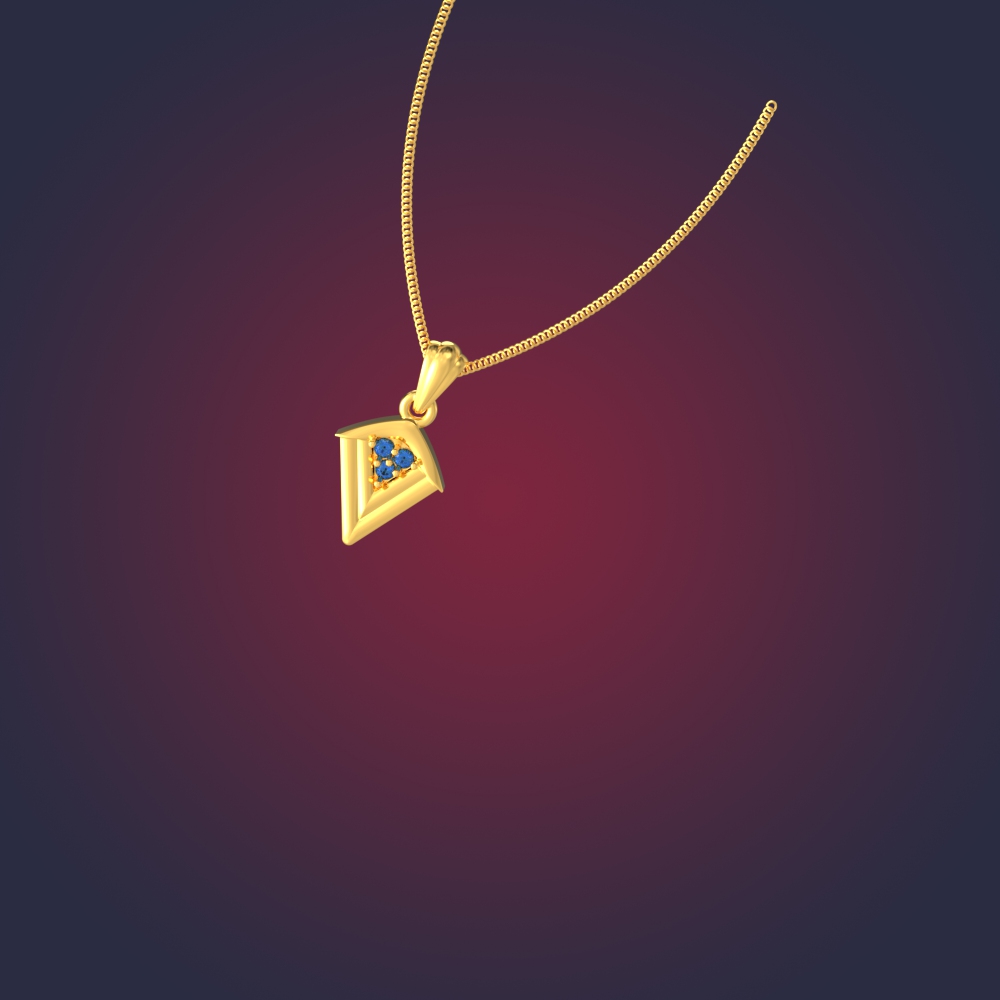 Stylish Triangle Charm Pendant CH