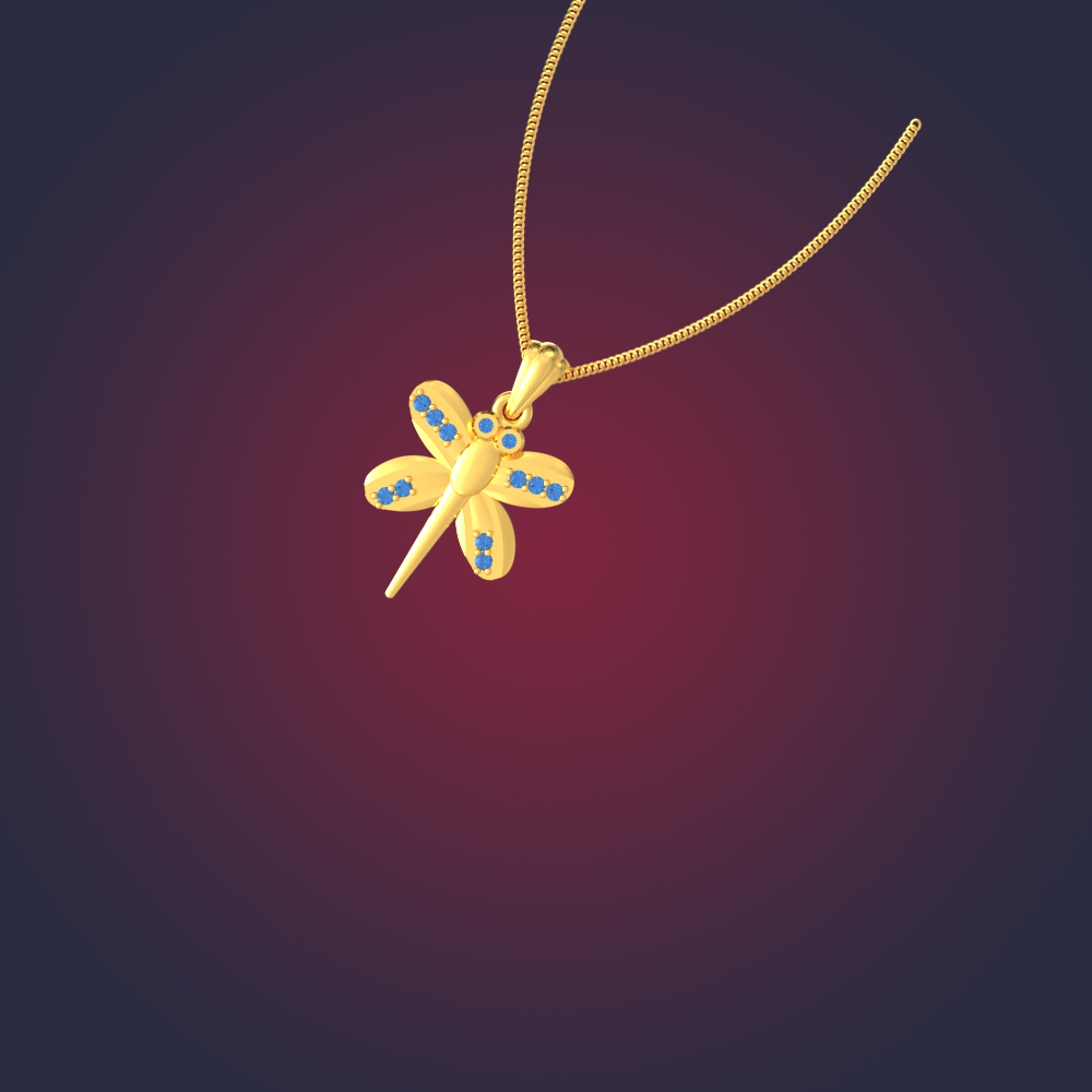 Timeless Butterfly Pendant Design Chennai