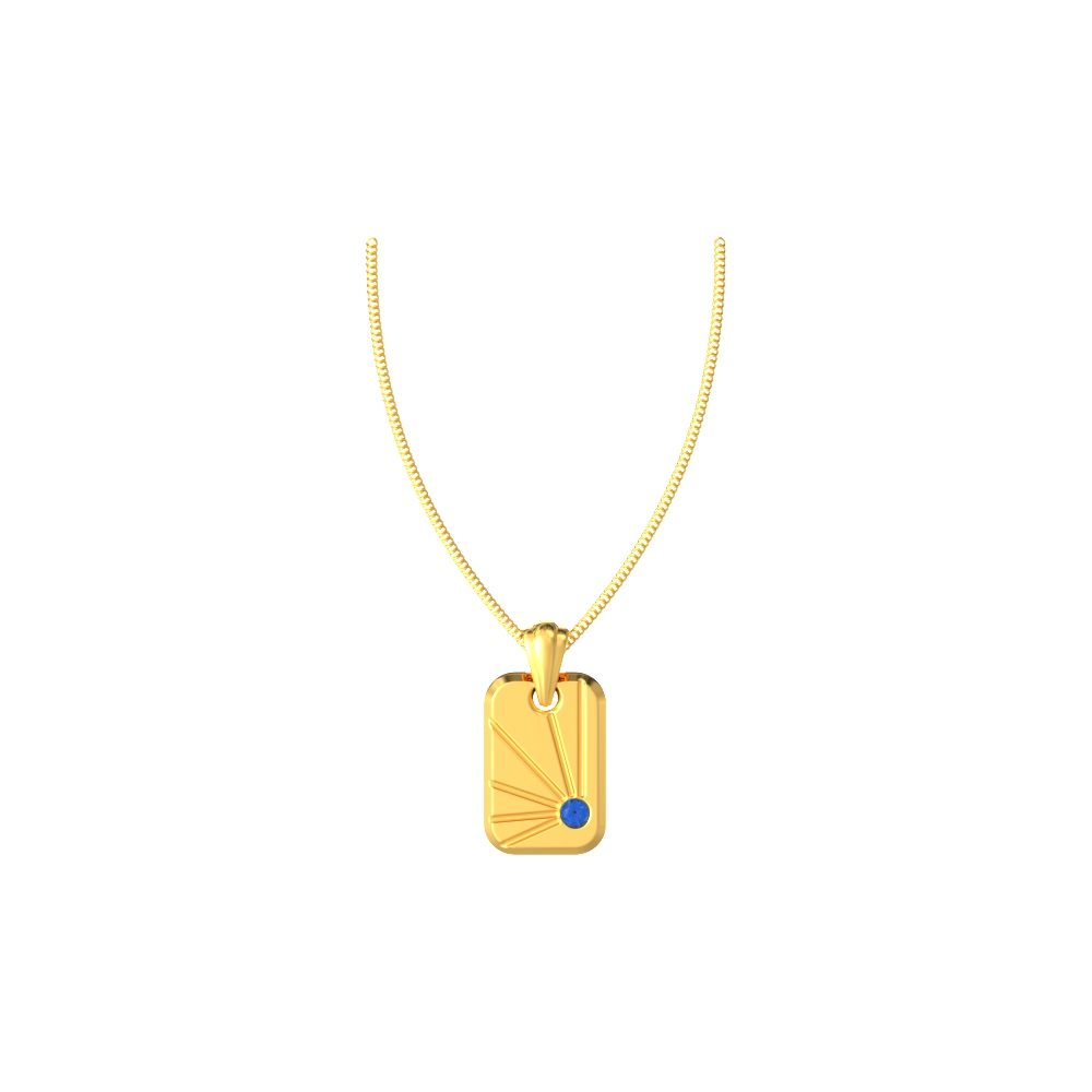 Timeless Gold Square Pendant