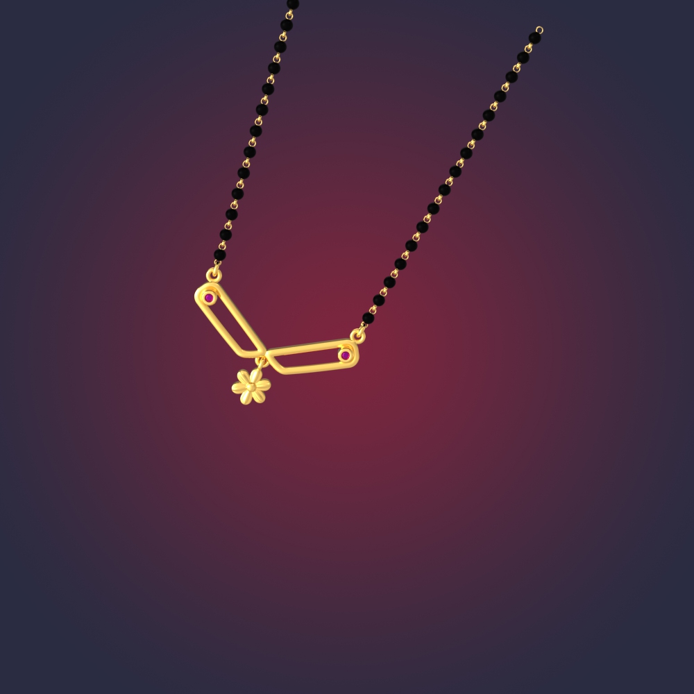 Tiny Flower Gold Mangalsutra chennai