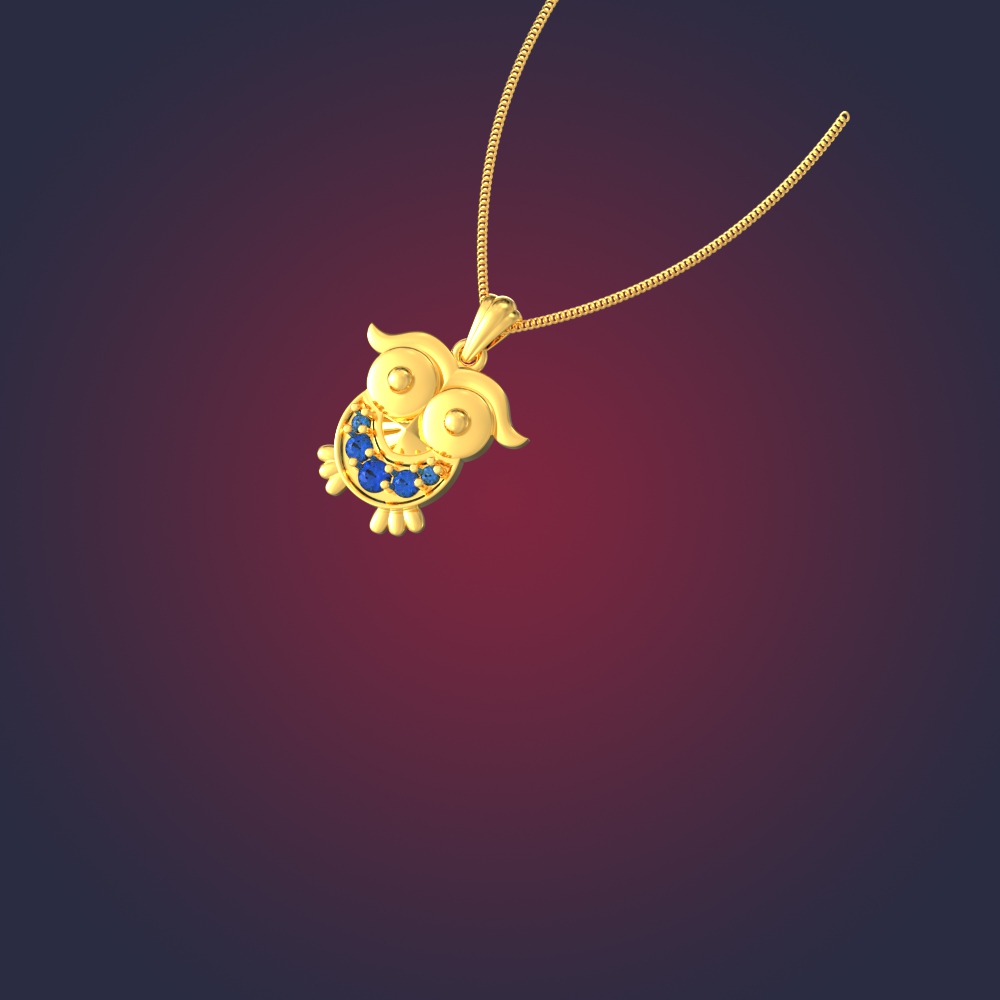 Whimsical Owl Design Pendant chennai