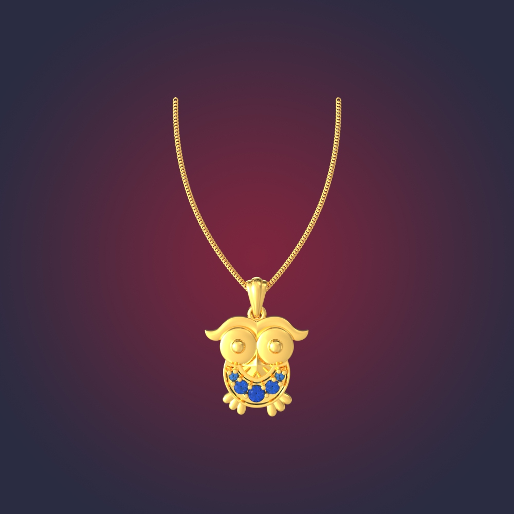 Whimsical Owl Design Pendant