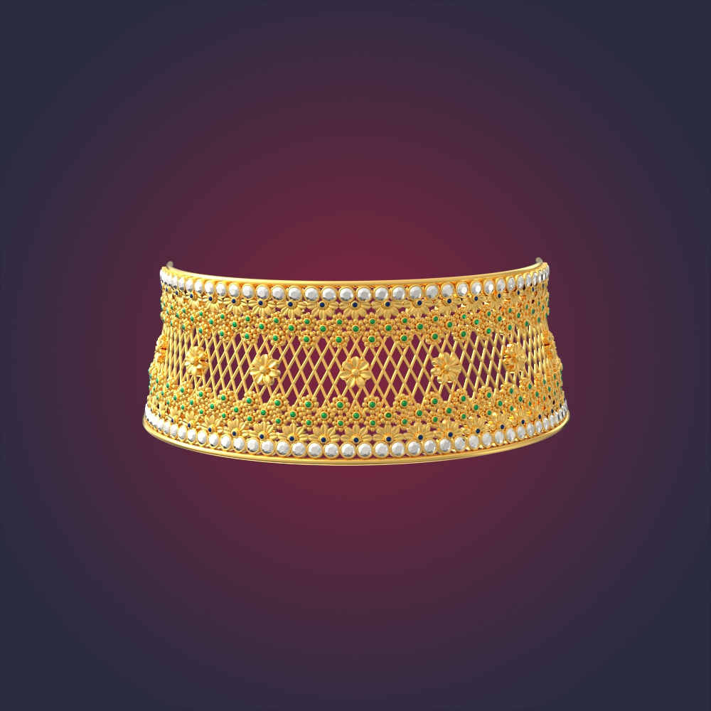 Traditional Gold Choker Necklace